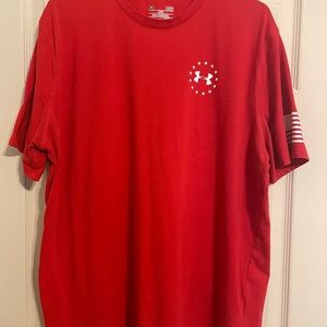 Red Under Armour Graphic Tee Freedom Collection